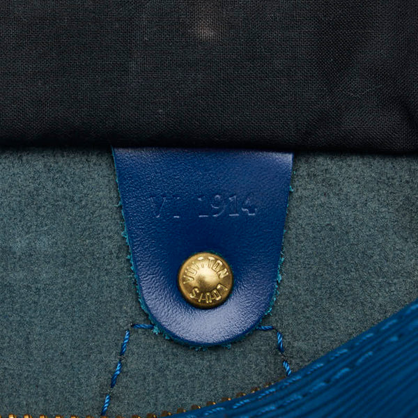 ルイ ヴィトン エピ スピーディ25 ハンドバッグ ミニボストンバッグ M43015 トレドブルー レザー レディース LOUIS VUITTON 【中古】