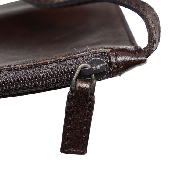 グッチ GGキャンバス ハンドバッグ トートバッグ 101919 ブラウン キャンバス レザー レディース GUCCI 【中古】