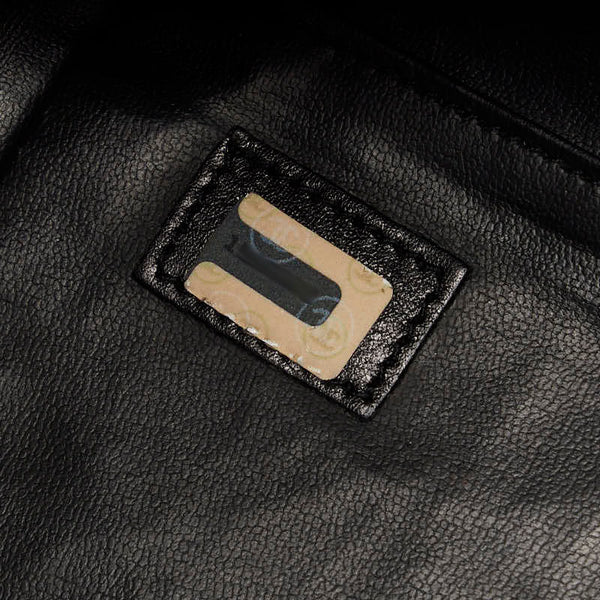 シャネル スーパーモデルバッグ ココマーク チェーン トートバッグ ワンショルダーバッグ ブラック レザー レディース CHANEL 【中古】