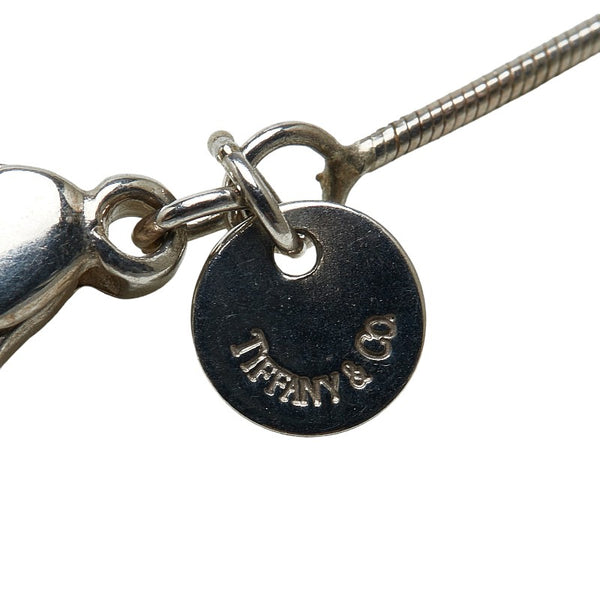 ティファニー ハートプレート スネークチェーン ネックレス シルバー SV925 シルバー レディース TIFFANY&Co. 【中古】
