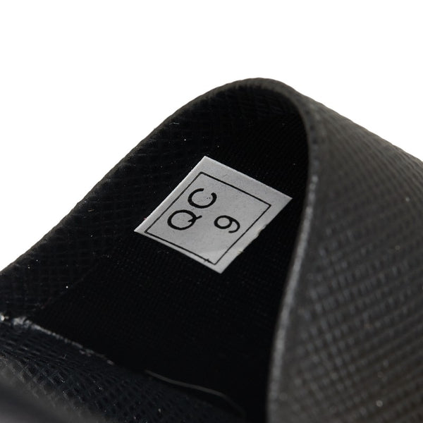 プラダ サフィアーノ 6連 キーケース 1PG222 ブラック レザー レディース PRADA 【中古】