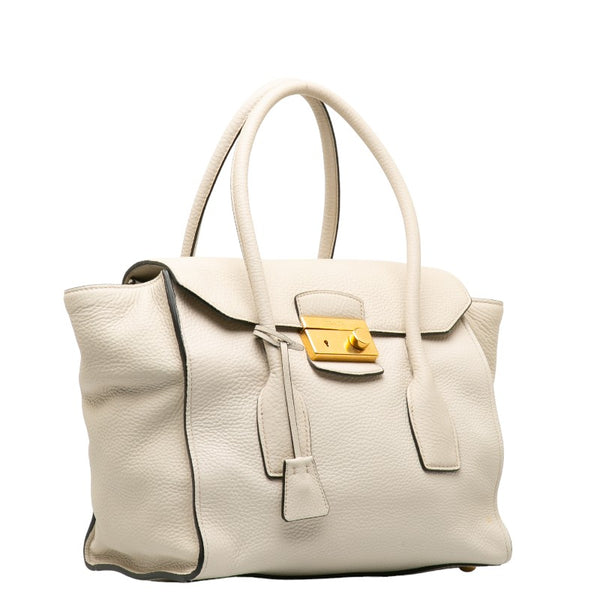 プラダ ハンドバッグ ショルダーバッグ 2WAY BN2673 ホワイト レザー レディース PRADA 【中古】