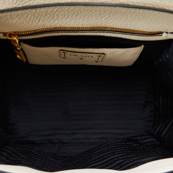 プラダ ハンドバッグ ショルダーバッグ 2WAY BN2673 ホワイト レザー レディース PRADA 【中古】
