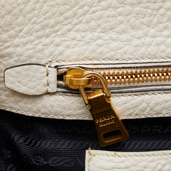 プラダ ハンドバッグ ショルダーバッグ 2WAY BN2673 ホワイト レザー レディース PRADA 【中古】