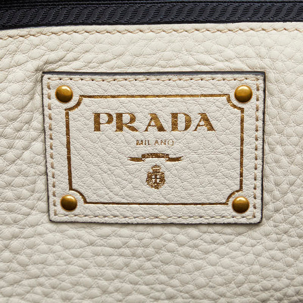 プラダ ハンドバッグ ショルダーバッグ 2WAY BN2673 ホワイト レザー レディース PRADA 【中古】