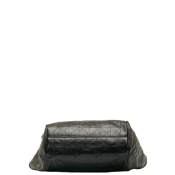 ザラ チェーン トートバッグ ブラック フェイクレザー レディース ZARA 【中古】