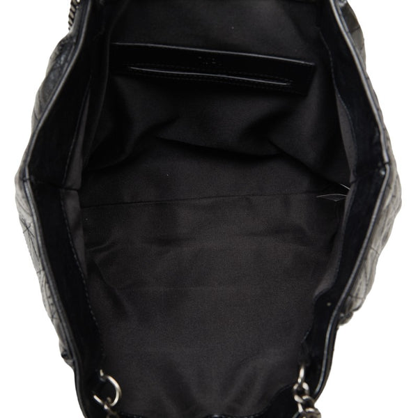 ザラ チェーン トートバッグ ブラック フェイクレザー レディース ZARA 【中古】