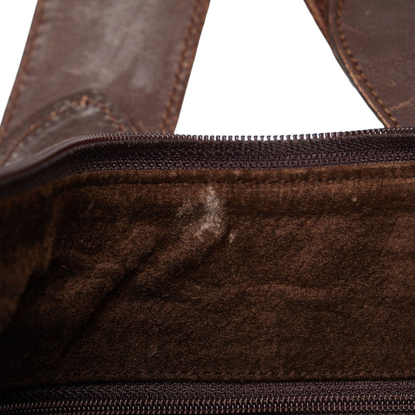 グッチ 斜め掛け ショルダーバッグ 001 115 1206 ブラウン スウェード レザー レディース GUCCI 【中古】