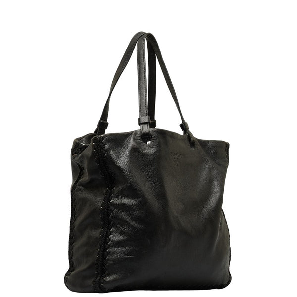 プラダ ハンドバッグ トートバッグ B5248 ブラック レザー レディース PRADA 【中古】
