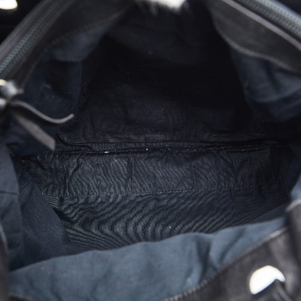 プラダ ハンドバッグ トートバッグ B5248 ブラック レザー レディース PRADA 【中古】