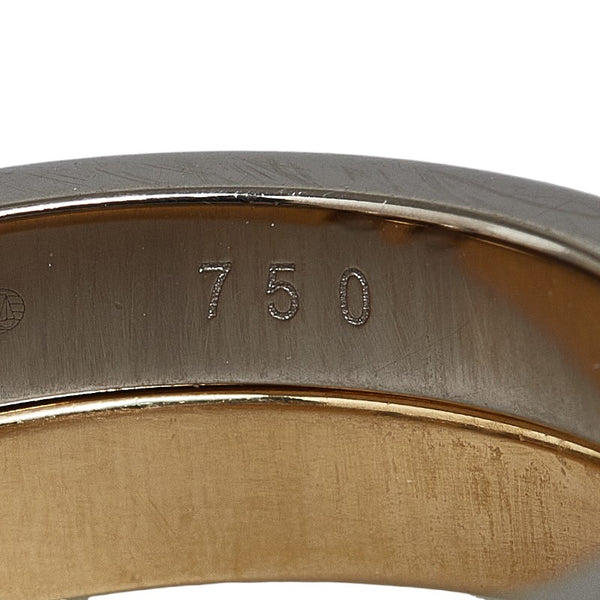 オメガ K18YG イエローゴールド コンビ ダイヤモンド リング 指輪 #54 レディース OMEGA 13号 【中古】