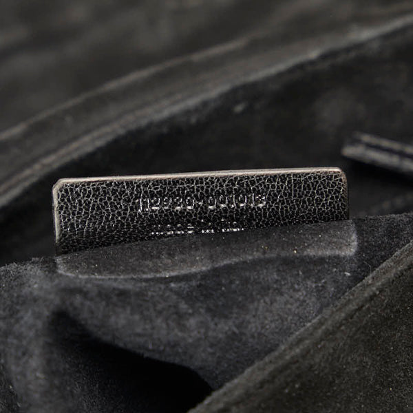 サンローラン リヴゴーシュ ナジャ ワンショルダーバッグ 112930 ブラック スウェード レディース SAINT LAURENT 【中古】