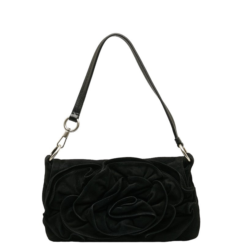 サンローラン リヴゴーシュ ナジャ ワンショルダーバッグ 112930 ブラック スウェード レディース SAINT LAURENT 【中古】