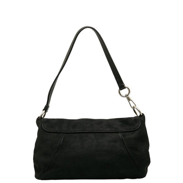 サンローラン リヴゴーシュ ナジャ ワンショルダーバッグ 112930 ブラック スウェード レディース SAINT LAURENT 【中古】