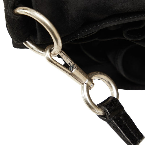 サンローラン リヴゴーシュ ナジャ ワンショルダーバッグ 112930 ブラック スウェード レディース SAINT LAURENT 【中古】