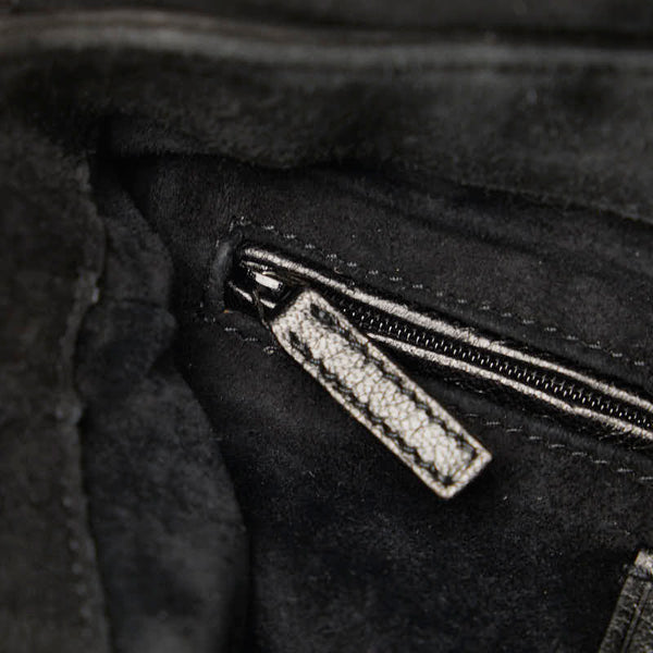 サンローラン リヴゴーシュ ナジャ ワンショルダーバッグ 112930 ブラック スウェード レディース SAINT LAURENT 【中古】