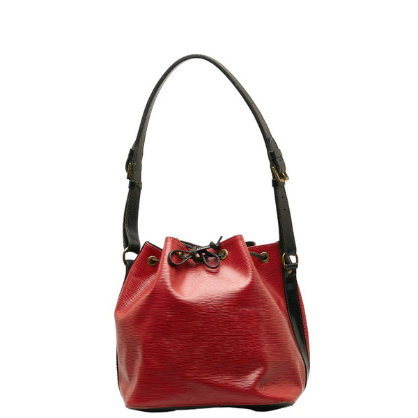 ルイ ヴィトン エピ プチノエ ショルダーバッグ M44172 カスティリアンレッド ノワール レザー レディース LOUIS VUITTON 【中古】
