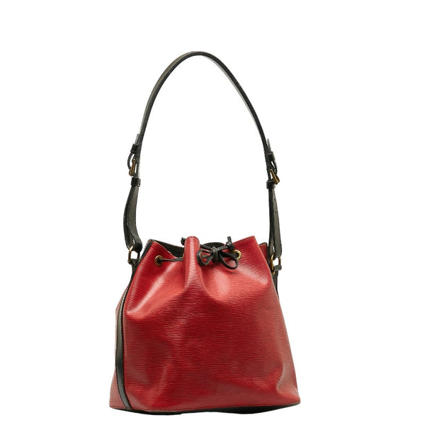 ルイ ヴィトン エピ プチノエ ショルダーバッグ M44172 カスティリアンレッド ノワール レザー レディース LOUIS VUITTON 【中古】