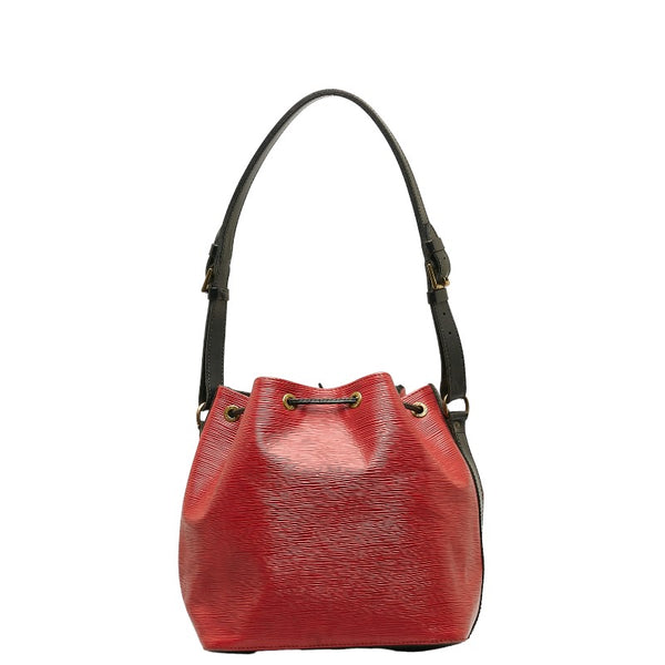 ルイ ヴィトン エピ プチノエ ショルダーバッグ M44172 カスティリアンレッド ノワール レザー レディース LOUIS VUITTON 【中古】