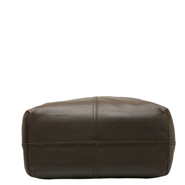ボッテガヴェネタ イントレチャート マルコポーロ トートバッグ ブラウン レザー レディース BOTTEGAVENETA 【中古】