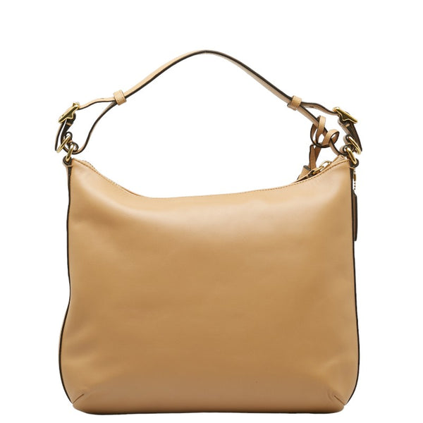 コーチ レガシー コートニー タッセル ショルダーバッグ ホーボーバッグ 2WAY 22381 ベージュ レザー レディース COACH 【中古】