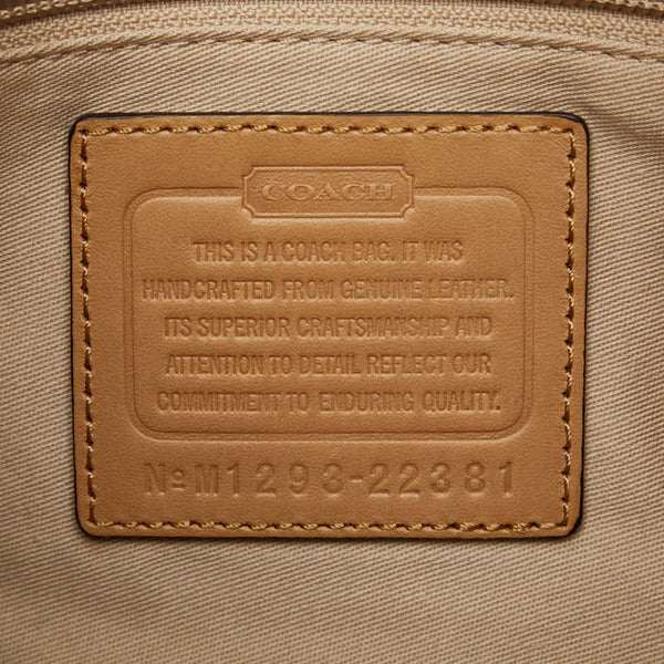 コーチ レガシー コートニー タッセル ショルダーバッグ ホーボーバッグ 2WAY 22381 ベージュ レザー レディース COACH 【中古】