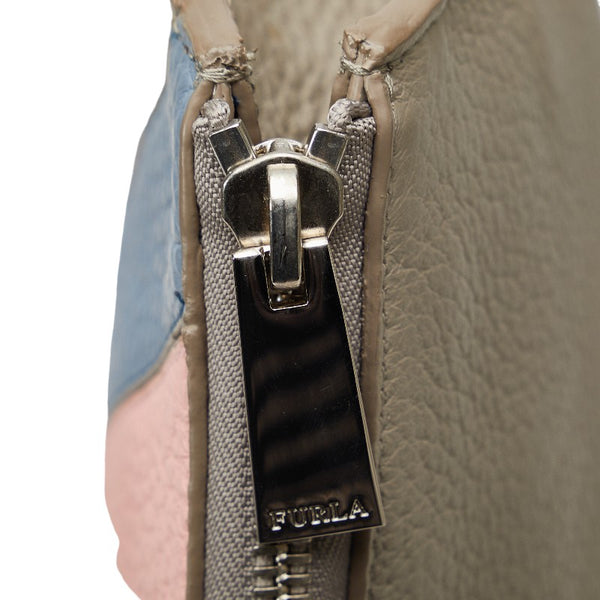 フルラ クラッチバッグ セカンドバッグ グレー マルチカラー レザー レディース Furla 【中古】