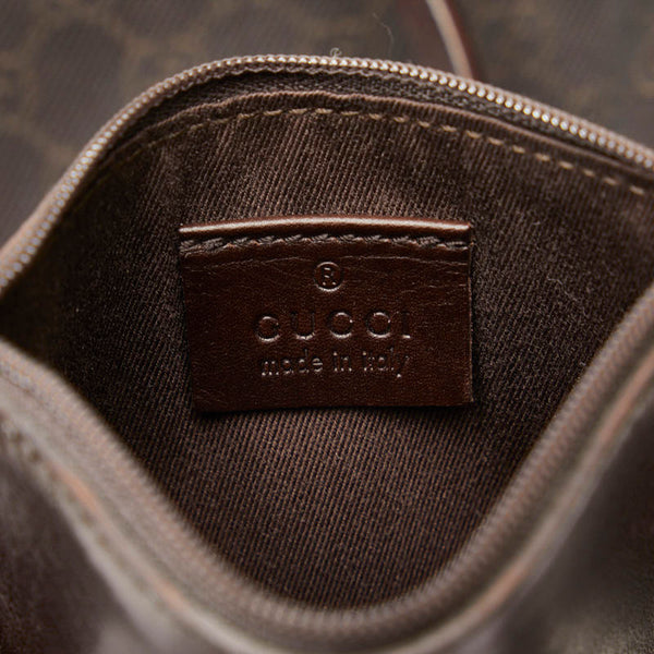 グッチ GG柄 トートバッグ ショルダーバッグ 101919 ブラウン キャンバス レザー レディース GUCCI 【中古】