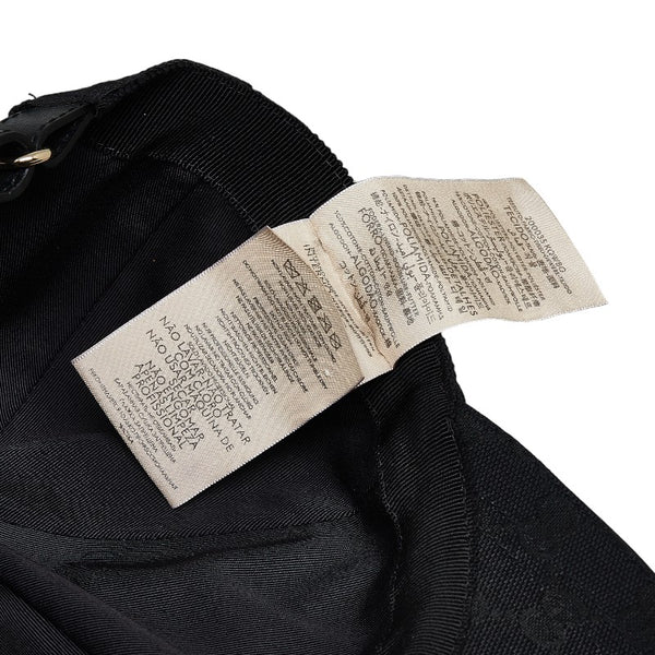 グッチ GGキャンバス シェリーライン キャップ ベースボールキャップ サイズ：L 59cm 200035 ブラック マルチカラー キャンバス レザー メンズ GUCCI 【中古】