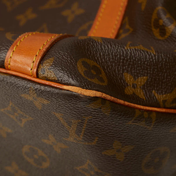 ルイ ヴィトン モノグラム サックショッピング トートバッグ ショルダーバッグ M51108 ブラウン PVC レザー レディース LOUIS VUITTON 【中古】