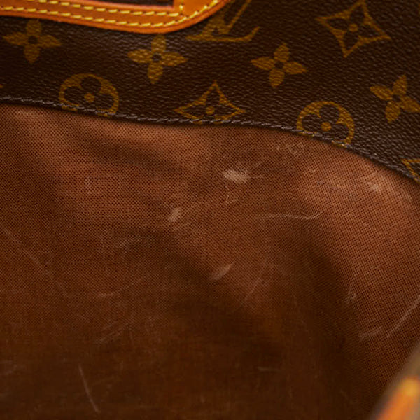 ルイ ヴィトン モノグラム サックショッピング トートバッグ ショルダーバッグ M51108 ブラウン PVC レザー レディース LOUIS VUITTON 【中古】