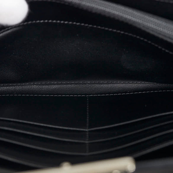 カルティエ ラブコレクション 長財布 ブラック レザー レディース CARTIER 【中古】