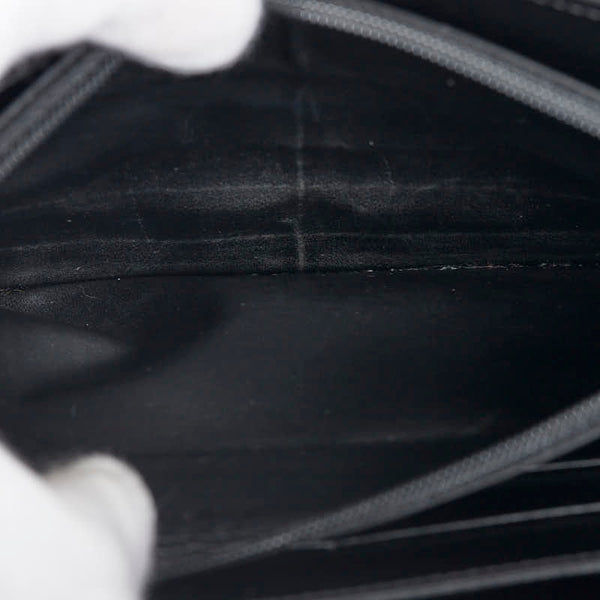 カルティエ ラブコレクション 長財布 ブラック レザー レディース CARTIER 【中古】