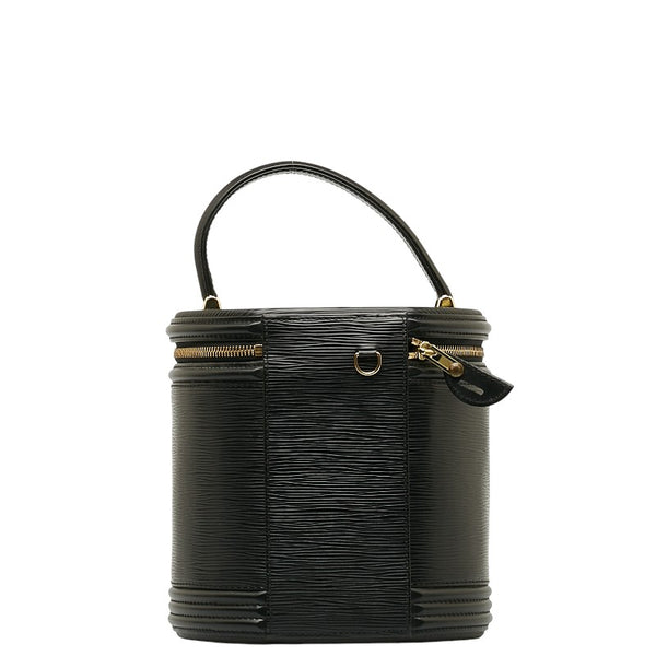 ルイ ヴィトン エピ カンヌ ハンドバッグ バニティバッグ M48032 ノワール ブラック レザー レディース LOUIS VUITTON 【中古】
