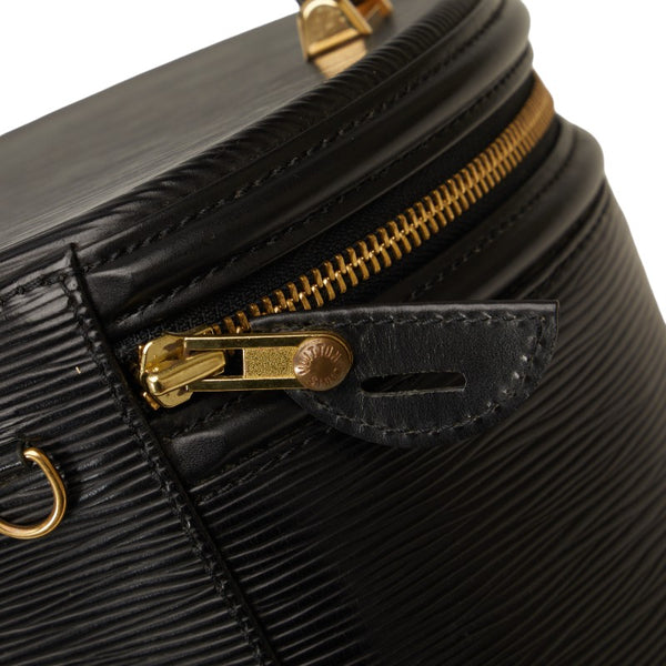 ルイ ヴィトン エピ カンヌ ハンドバッグ バニティバッグ M48032 ノワール ブラック レザー レディース LOUIS VUITTON 【中古】