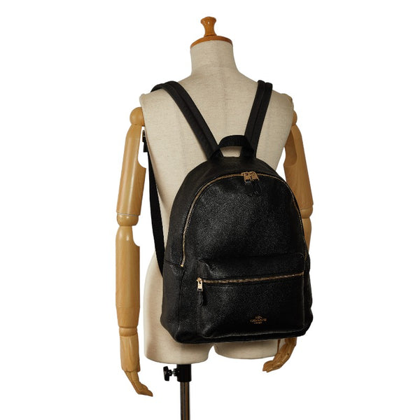 コーチ リュック バックパック F29004 ブラック レザー ナイロン レディース COACH 【中古】