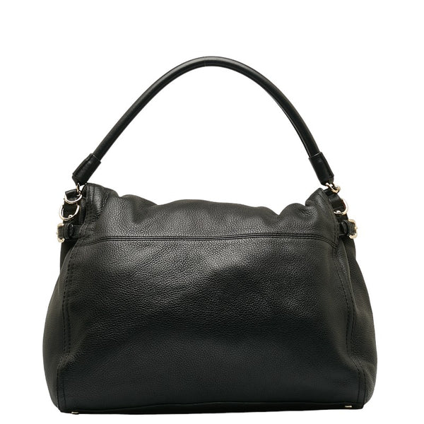 ケイトスペード コブルヒル リトルミンカ ハンドバッグ ショルダーバッグ 2WAY PXRU3677 ブラック レザー レディース Kate Spade 【中古】