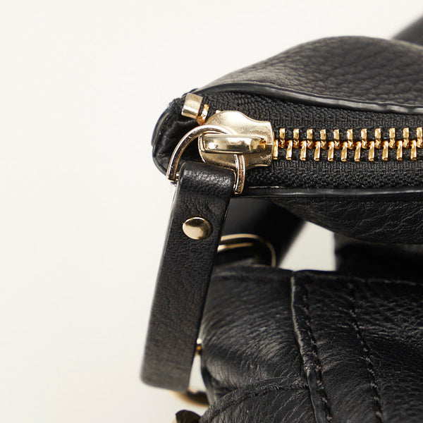 ケイトスペード コブルヒル リトルミンカ ハンドバッグ ショルダーバッグ 2WAY PXRU3677 ブラック レザー レディース Kate Spade 【中古】