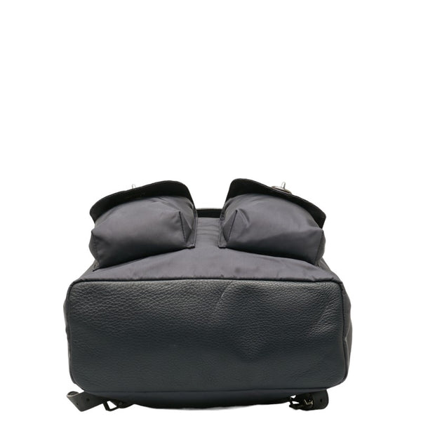 コーチ ビリー リュック バックパック F58814 ネイビー ナイロン レザー レディース COACH 【中古】