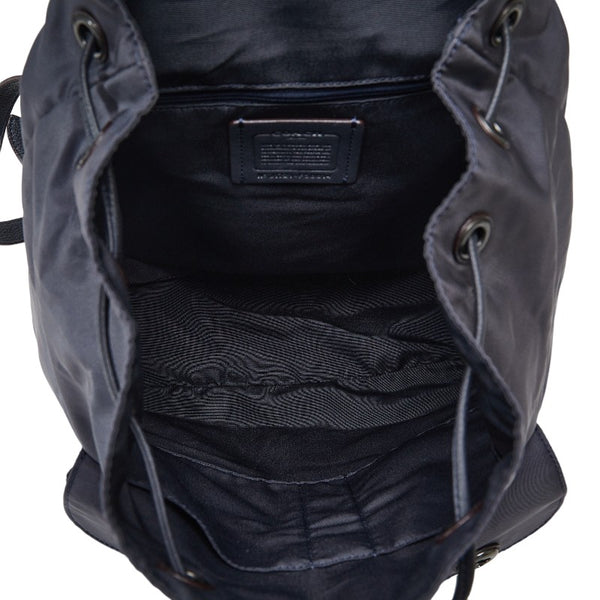 コーチ ビリー リュック バックパック F58814 ネイビー ナイロン レザー レディース COACH 【中古】