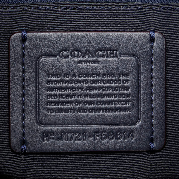 コーチ ビリー リュック バックパック F58814 ネイビー ナイロン レザー レディース COACH 【中古】