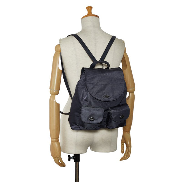 コーチ ビリー リュック バックパック F58814 ネイビー ナイロン レザー レディース COACH 【中古】