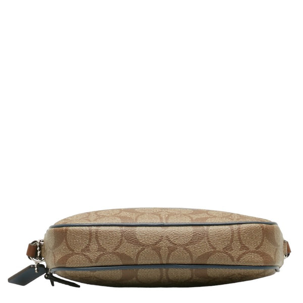 コーチ シグネチャー ロゴ 斜め掛け ショルダーバッグ F73066 ベージュ マルチカラー PVC レディース COACH 【中古】