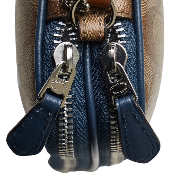 コーチ シグネチャー ロゴ 斜め掛け ショルダーバッグ F73066 ベージュ マルチカラー PVC レディース COACH 【中古】