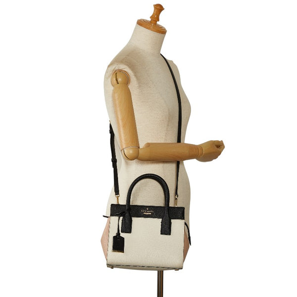 ケイトスペード ハンドバッグ ショルダーバッグ 2WAY ホワイト ブラック ピンク レザー レディース Kate Spade 【中古】