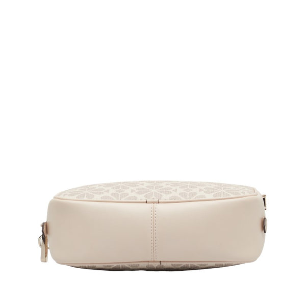ケイトスペード インフィニット スペード フラワー 斜め掛け ショルダーバッグ PXR00075 ホワイト PVC レザー レディース Kate Spade 【中古】