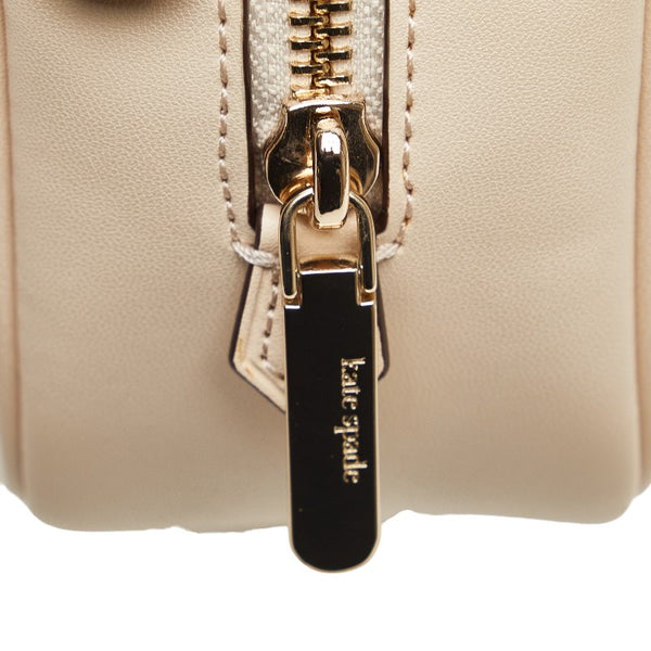 ケイトスペード インフィニット スペード フラワー 斜め掛け ショルダーバッグ PXR00075 ホワイト PVC レザー レディース Kate Spade 【中古】