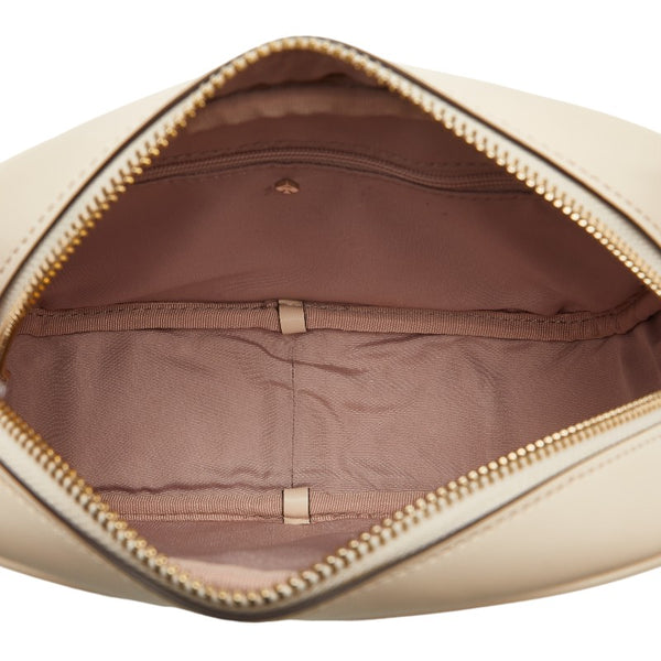 ケイトスペード インフィニット スペード フラワー 斜め掛け ショルダーバッグ PXR00075 ホワイト PVC レザー レディース Kate Spade 【中古】