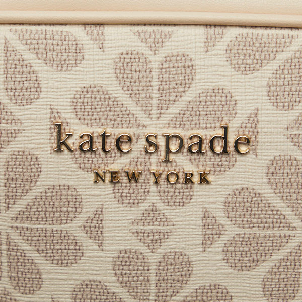 ケイトスペード インフィニット スペード フラワー 斜め掛け ショルダーバッグ PXR00075 ホワイト PVC レザー レディース Kate Spade 【中古】