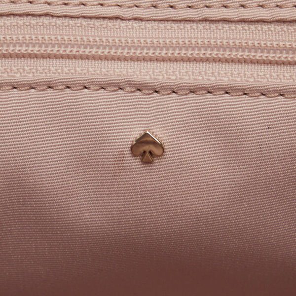 ケイトスペード インフィニット スペード フラワー 斜め掛け ショルダーバッグ PXR00075 ホワイト PVC レザー レディース Kate Spade 【中古】